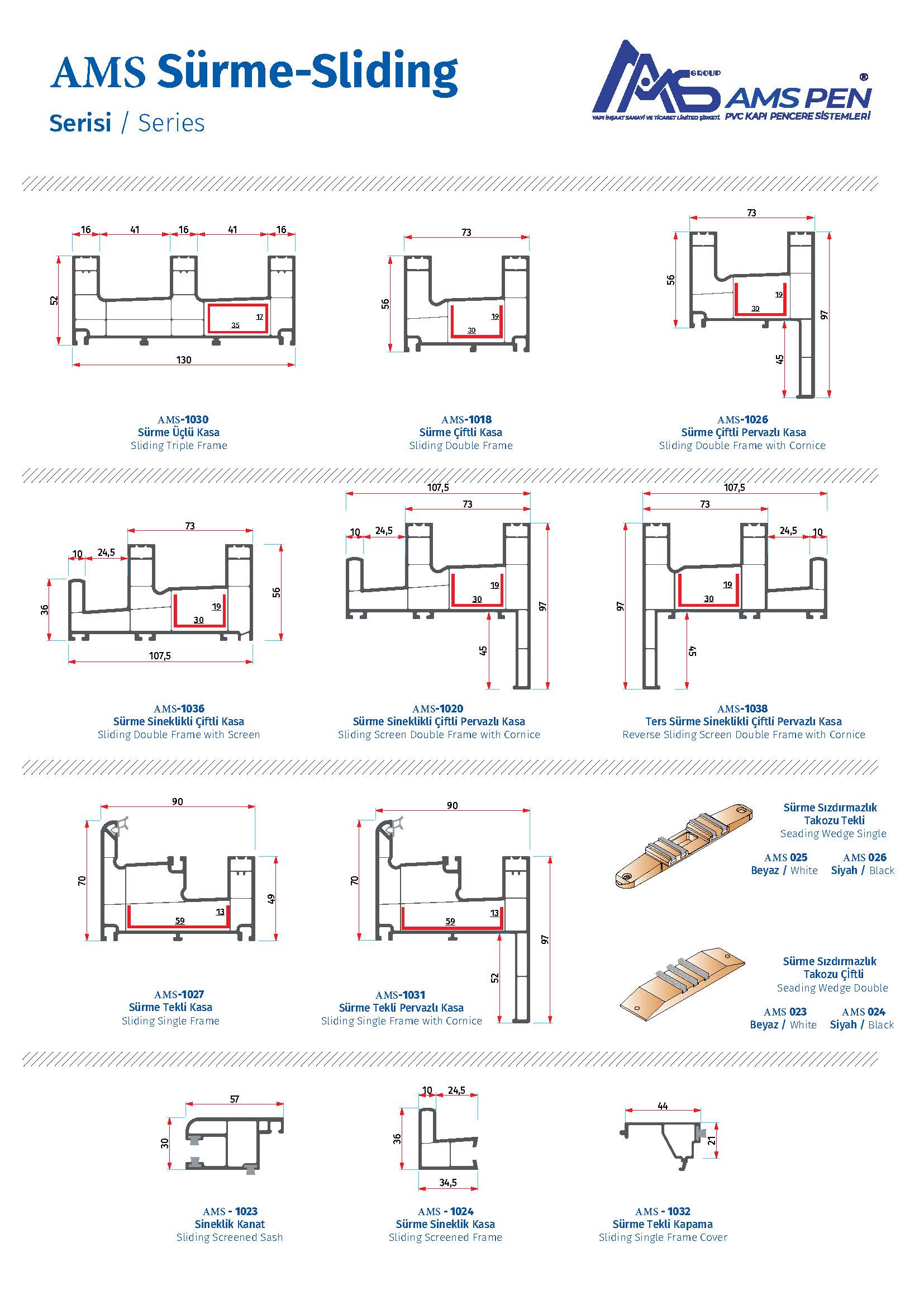 AMS Slide-Tech Yalıtımlı Sürme Seri Detay 1